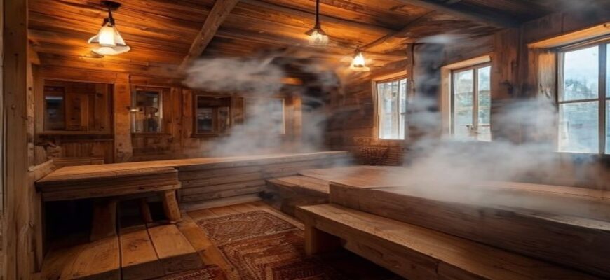 Готовые бани из переработанных материалов с энергоэффективной вентиляцией