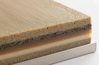 A detailed cross-sectional view of a multi-layered thermal insulation coating applied to a metal surface, showcasing different layers with varying textures and materials. The image should highlight the structure and composition of each layer, emphasizing their roles in enhancing durability and thermal resistance.