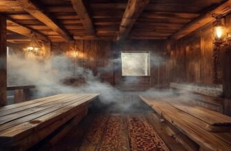 Качественная вентиляция в бане из антикварных деревянных элементов